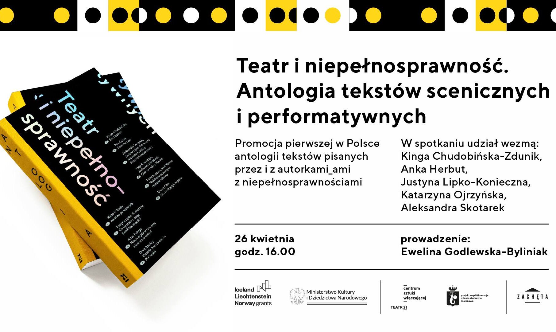 mat. plakat Centrum Sztuki Włączającej / Teatr 21