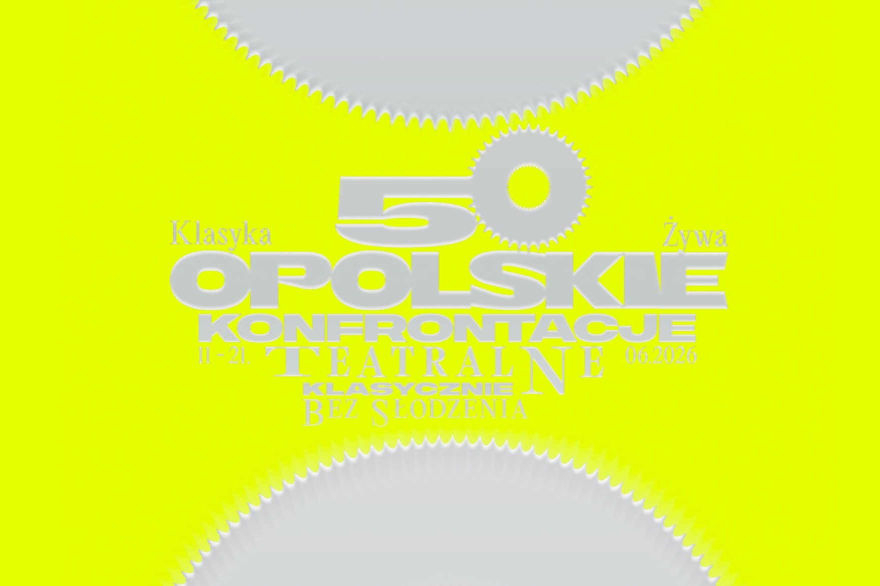 mat. plakat Opolskich Konfrontacji Teatralnych - Teatr im. J. Kochanowskiego w Opolu