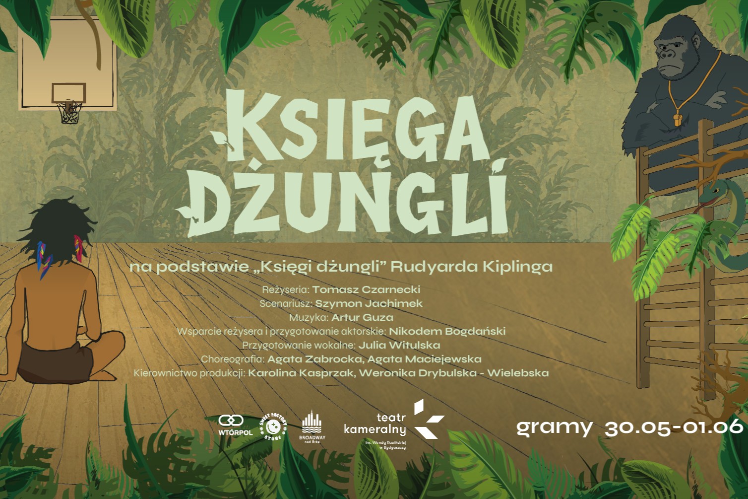 mat. plakat Teatr Kameralny w Bydgoszczy - autorzy: Radek Drygas, Julia Robak