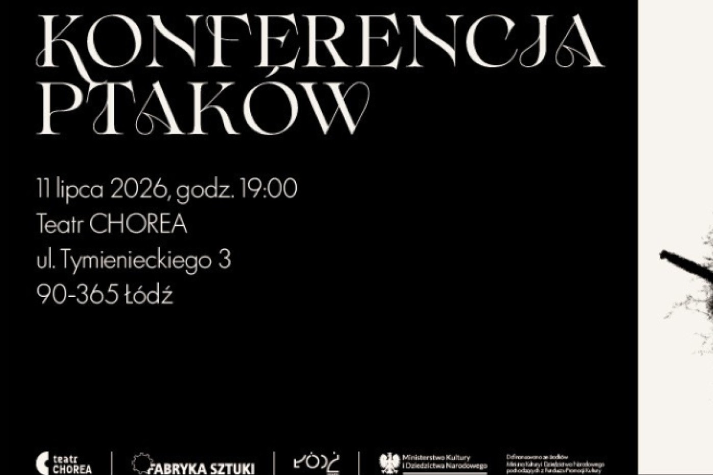 mat. plakat Teatru Chorea z Łodzi