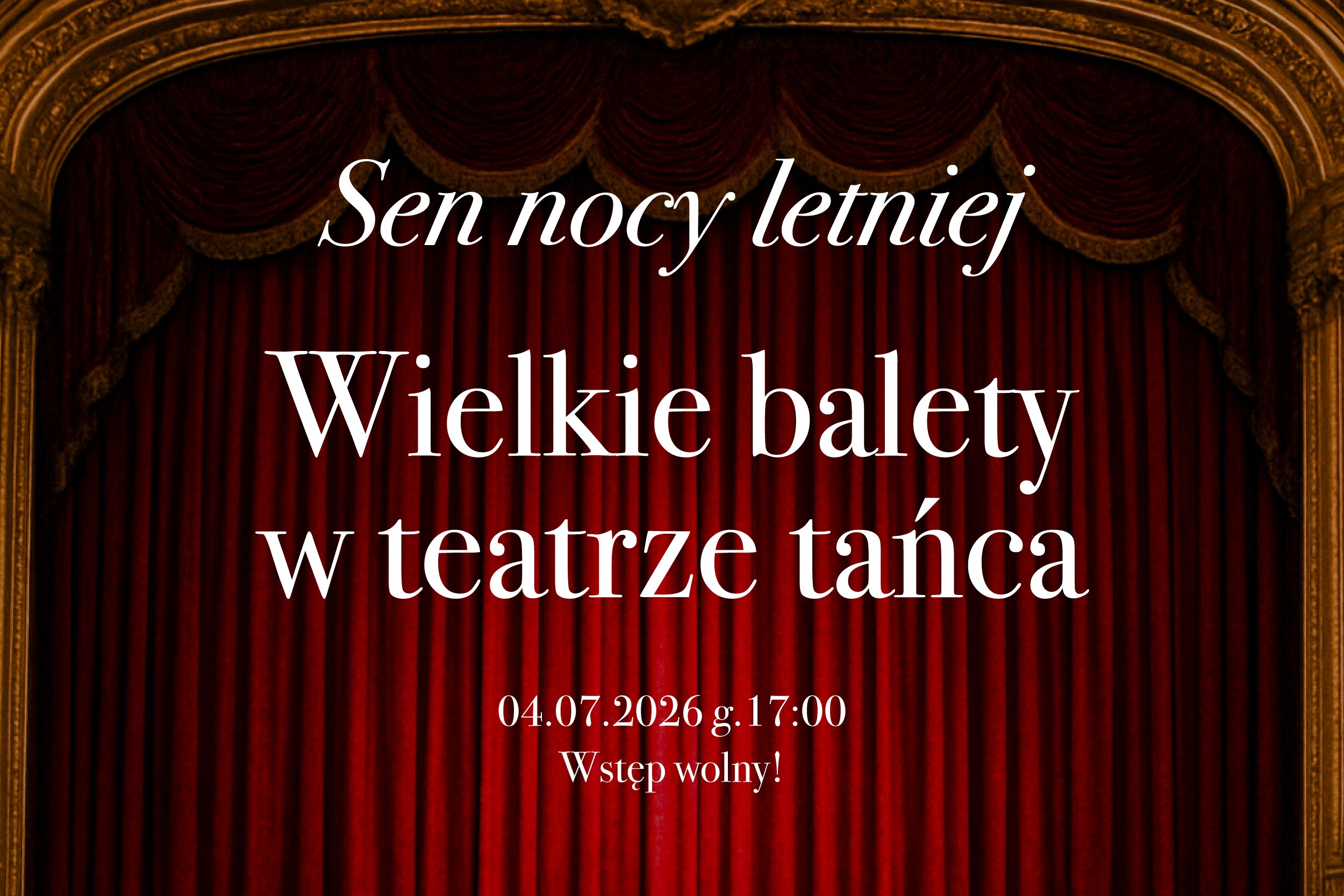 mat. plakat Polskiego Teatru Tańca w Poznaniu