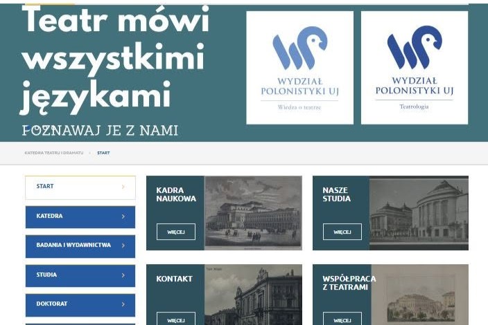mat. strona www Katedry Teatru i Dramatu