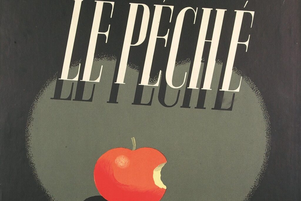 Le Péché. Stefan Żeromski. Théâtre Kameralny, Varsovie; Trepkowski, Tadeusz (1914-1954), Teatr Polski im. Arnolda Szyfmana (Warszawa ; 1913- ), nieznany; 1954 (1954-00-00 - 1954-00-00); Pobrano z systemu MUZA Muzeum Narodowego w Warszawie; drukarskie / offset / offset barwny; wyroby z włókien / papier; wys. 96 cm, szer. 65,5 cm; Pl.3554/1 MNW; Wszystkie prawa zastrzeżone.