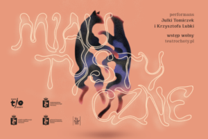 "Miaustycznie", plakat, Teatr Ochoty w Warszawie