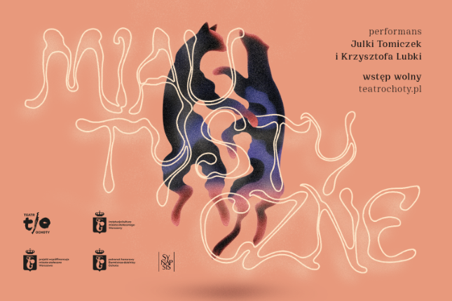 "Miaustycznie", plakat, Teatr Ochoty w Warszawie