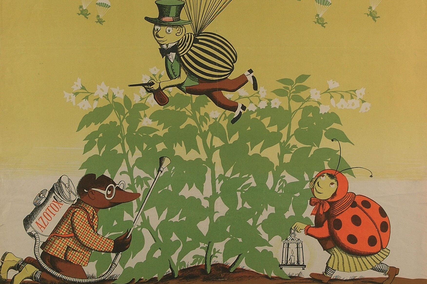 Olga Siemaszko, „Pan Stonka”, Teatr Guliwer, 1951. Muzeum Plakatu w Wilanowie, Oddział Muzeum Plakatu w Wilanowie