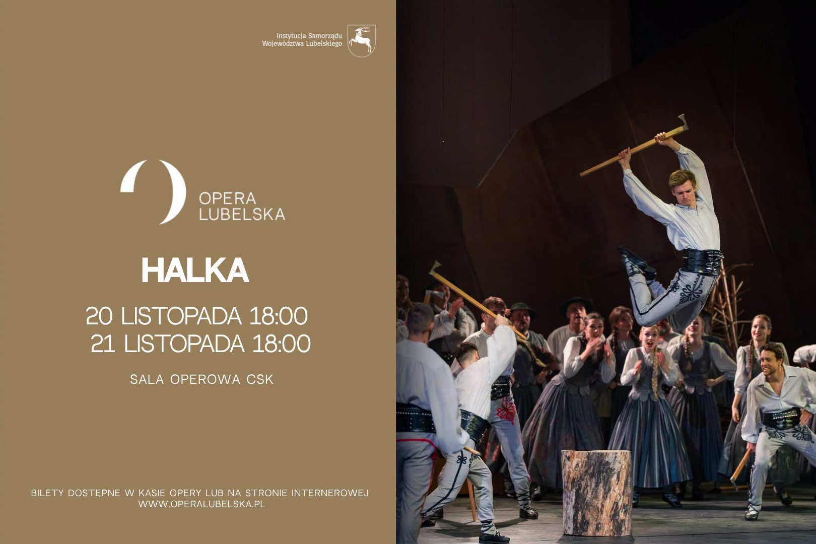 plakat: "Halka", Opera Lubelska