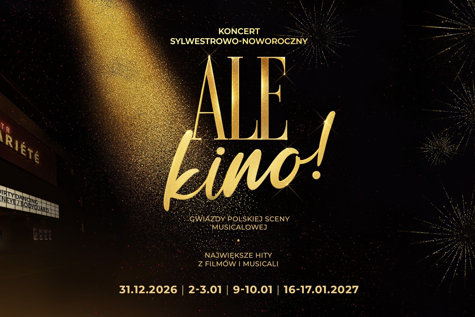 Sylwester w krakowskim teatrze VARIETE, plakat