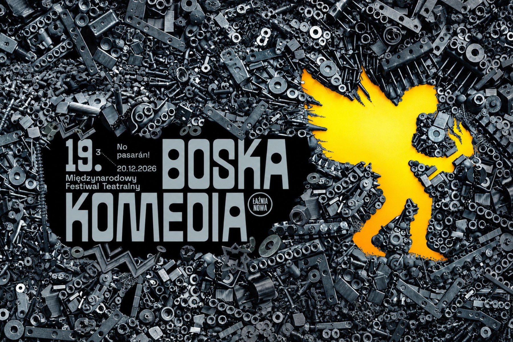 infografika: festiwal Boska Komedia / Teatr Łaźnia Nowa