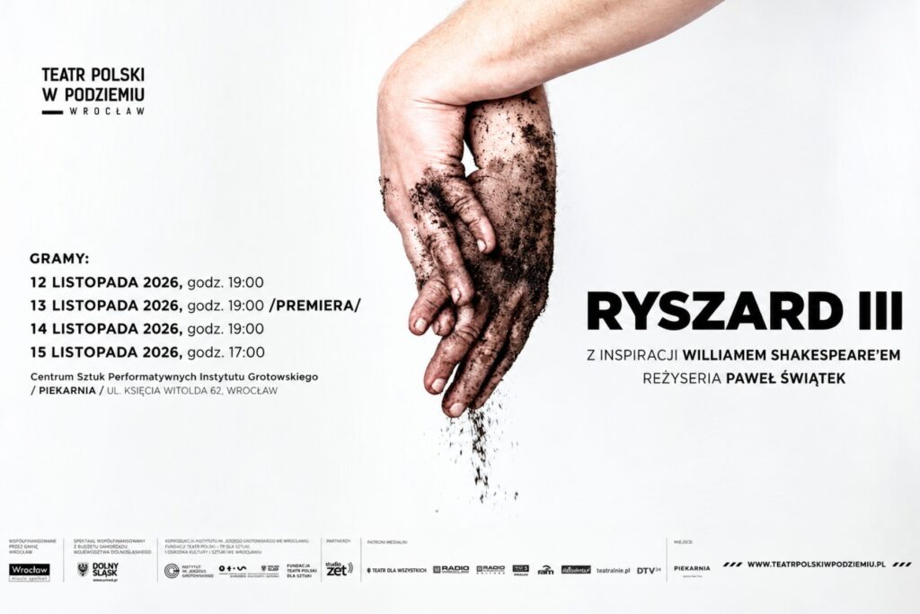 plakat autorstwa Natalii Kabanow dla Teatru Polskiego w Podziemiu
