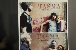 fragment plakatu: "Taśma", Teatr WARSawy