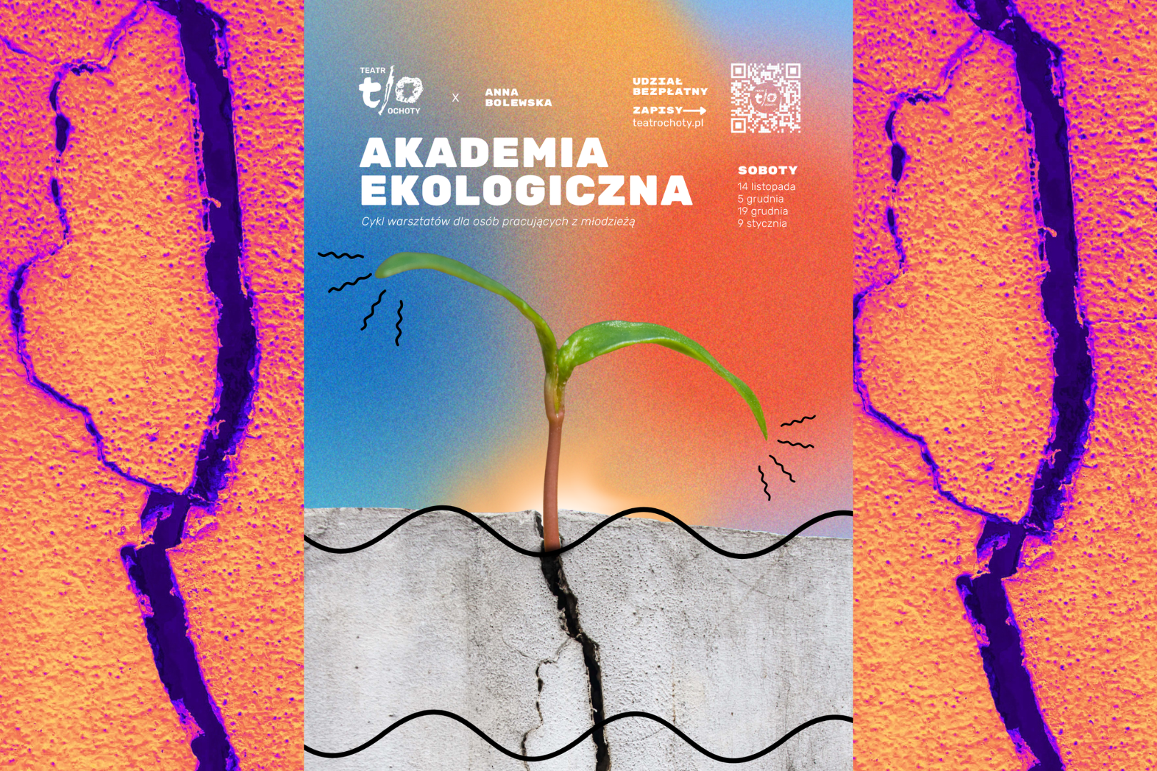 plakat: "Akademia Ekologiczna", Teatr Ochoty